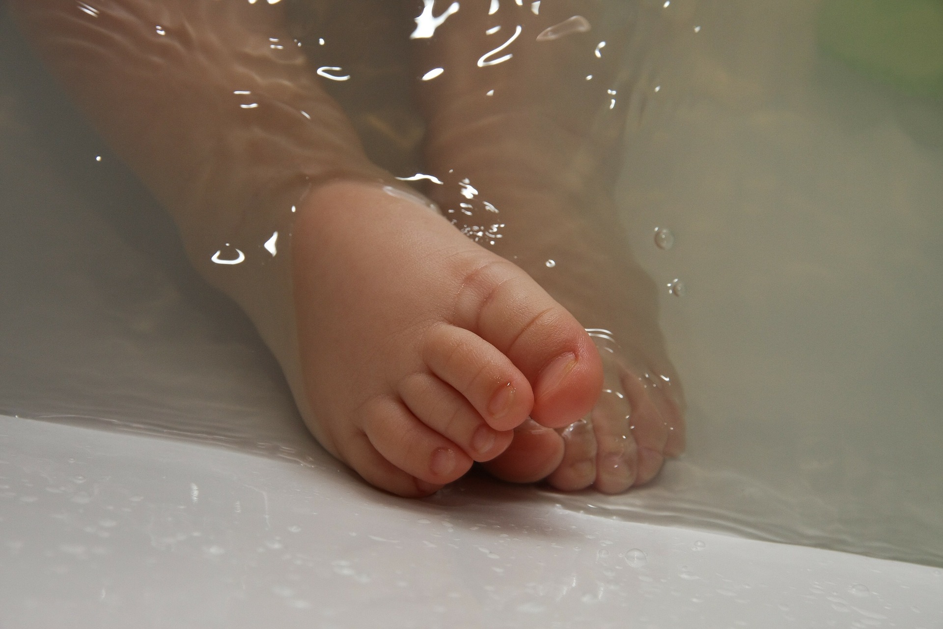 motricité libre dans le bain