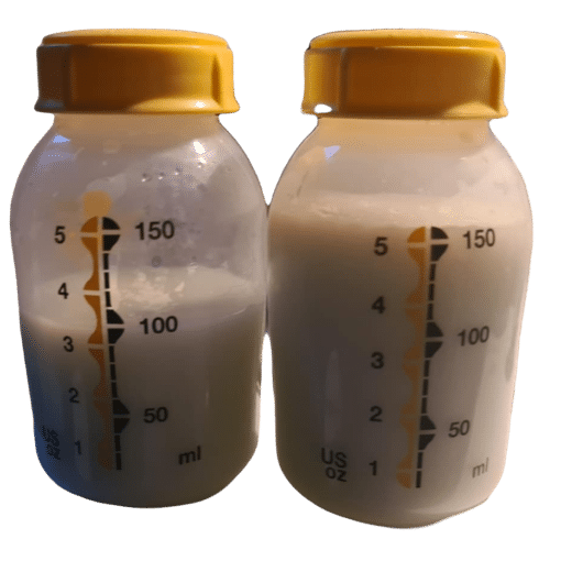 Quantité de lait différente